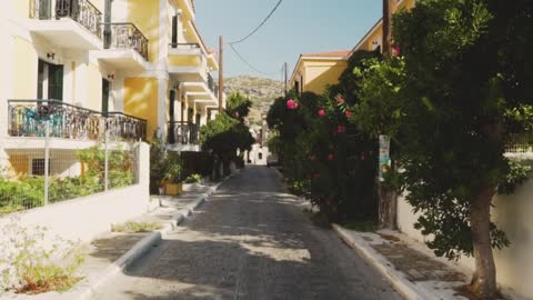 Streets of a beach town