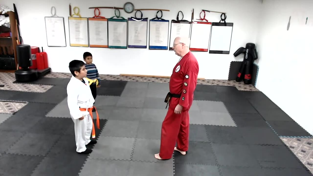 TCK Orange Belt Push Self Defense 1124