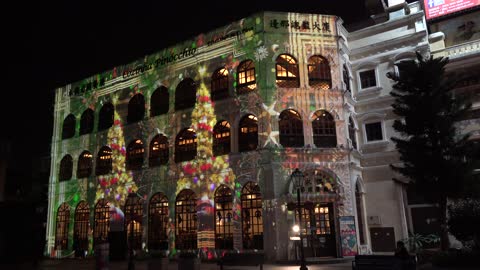 iluminar Macau. Light Up Macao 2022 - Largo dos Bombeiros - Tale of interurban