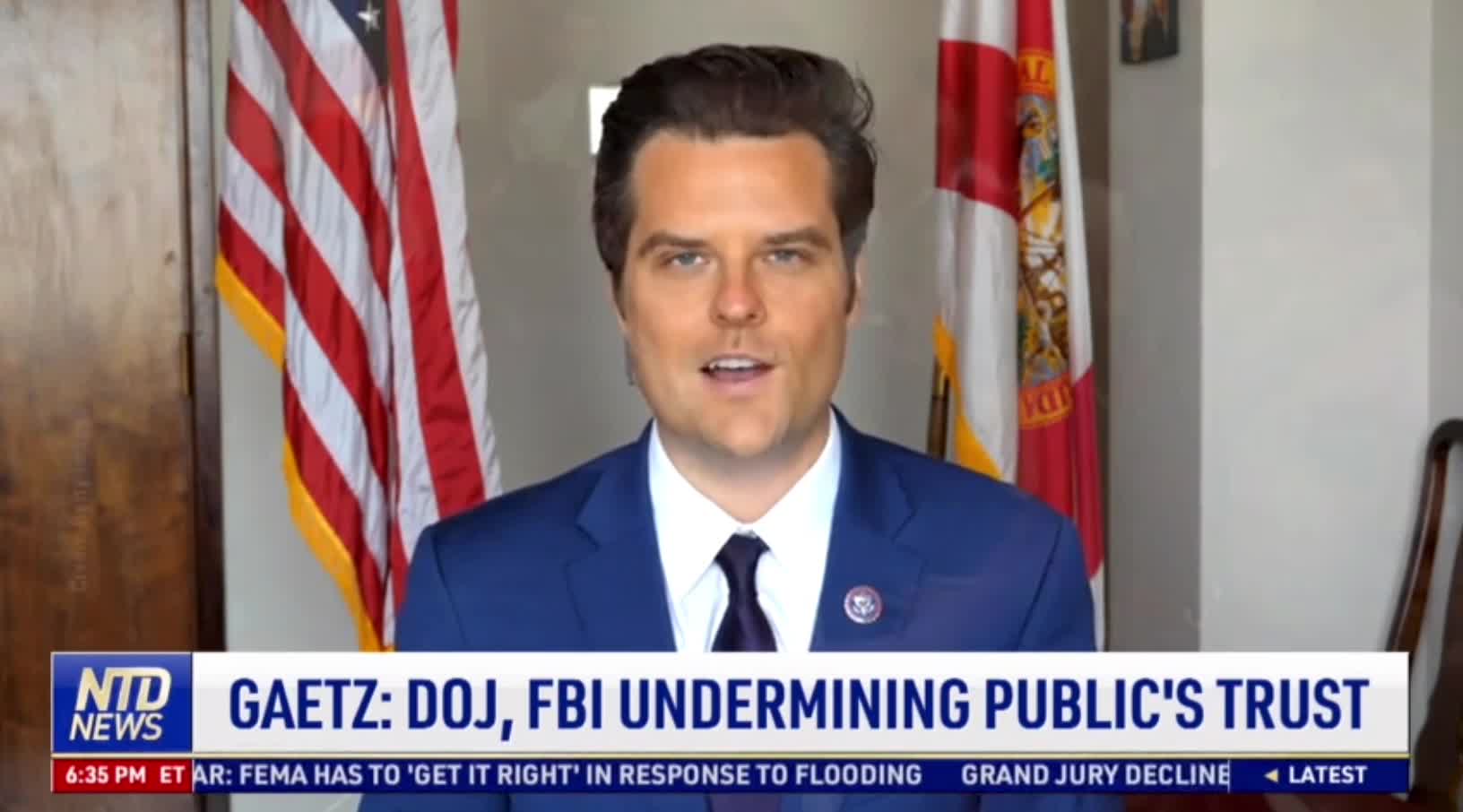Matt Gaetz: DOJ, FBI Undermining Public's Trust