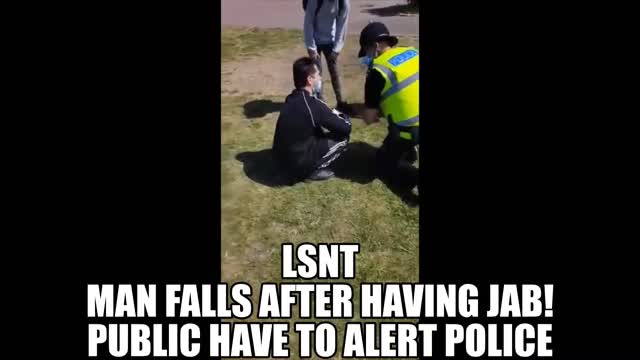 UK A Man Suffers Side Effects On Vaccination Site!