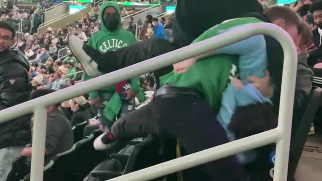 More fight in stands than the celtics on defence