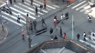 Driver Runs Over Skateboarders