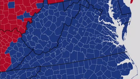 Joke: 2021 Virginia Gubernatorial County By County Election Prediction