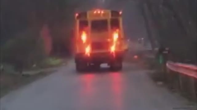 Mailbox Mangled by School Bus