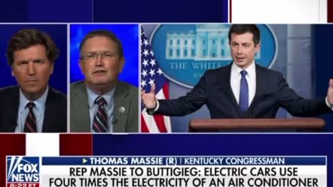 Re. Massie to Buttigieg: Electric Cars use Four Times the Electricity of an Air Conditioner