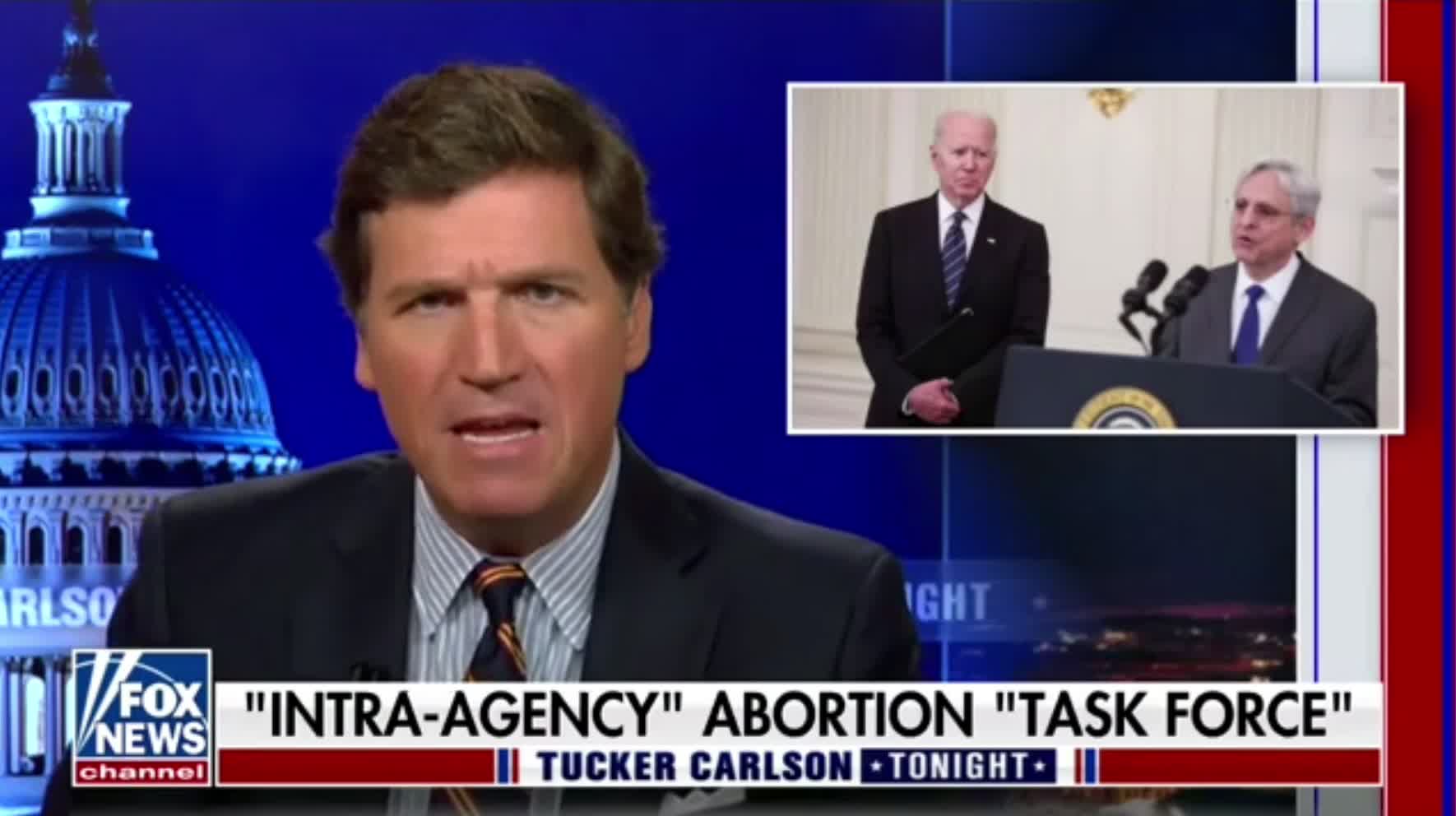 Tucker Carlson: "The idea that people might not be having enough abortions in this country? Biden goes completely insane."