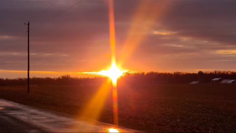 A Christmas Eve Sunset