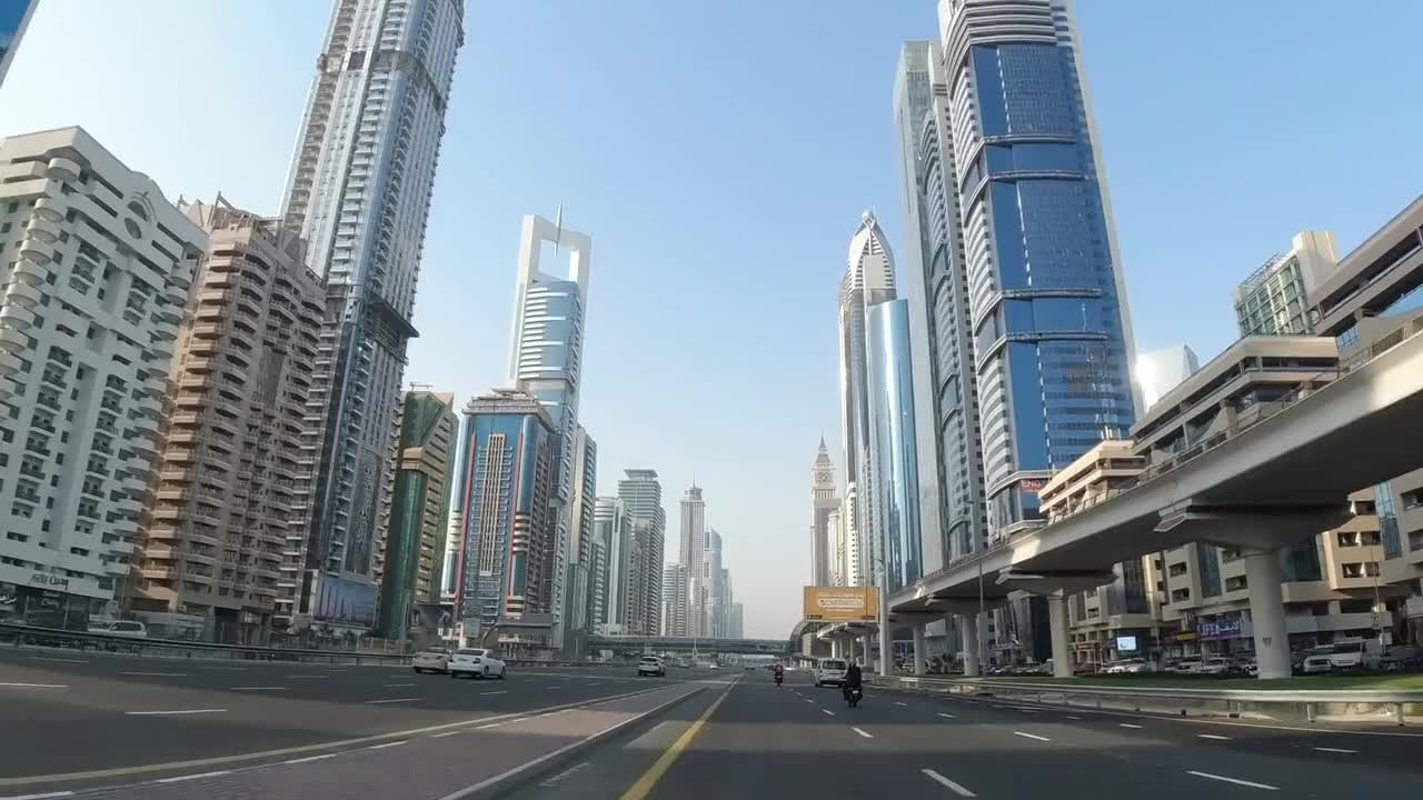 High Way Travel Dubai city skyscrapers