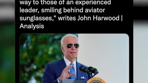 BREAKING: Biden Wears Sunglasses