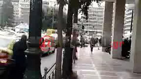 Συγκέντρωση οδηγών Ταξί στο κέντρο της Αθήνας