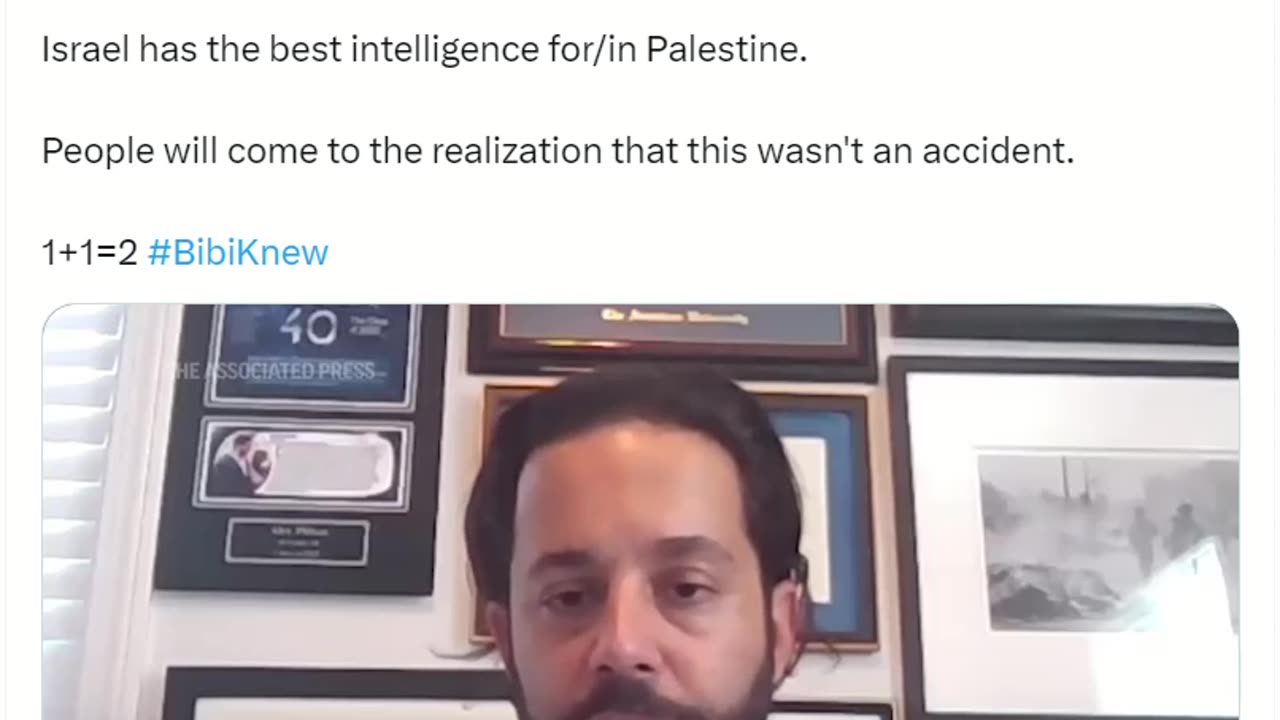 Bibi knew Hamas posted Videos on 9/12, weeks before the attack on Oct 7th.