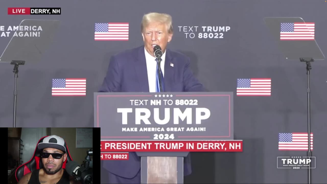 President Trumps Live Rally in Derry NH