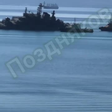 Crippled Russian Warship Being Towed to Port