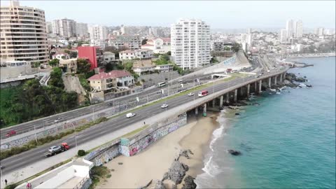 Aerial view Vina del Mar Chile