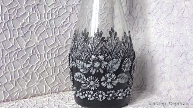 You will not find such beauty even in an elite store, but everyone can repeat it! Handmade vase, DIY