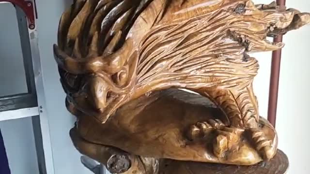A root eagle in the shape of an eagle