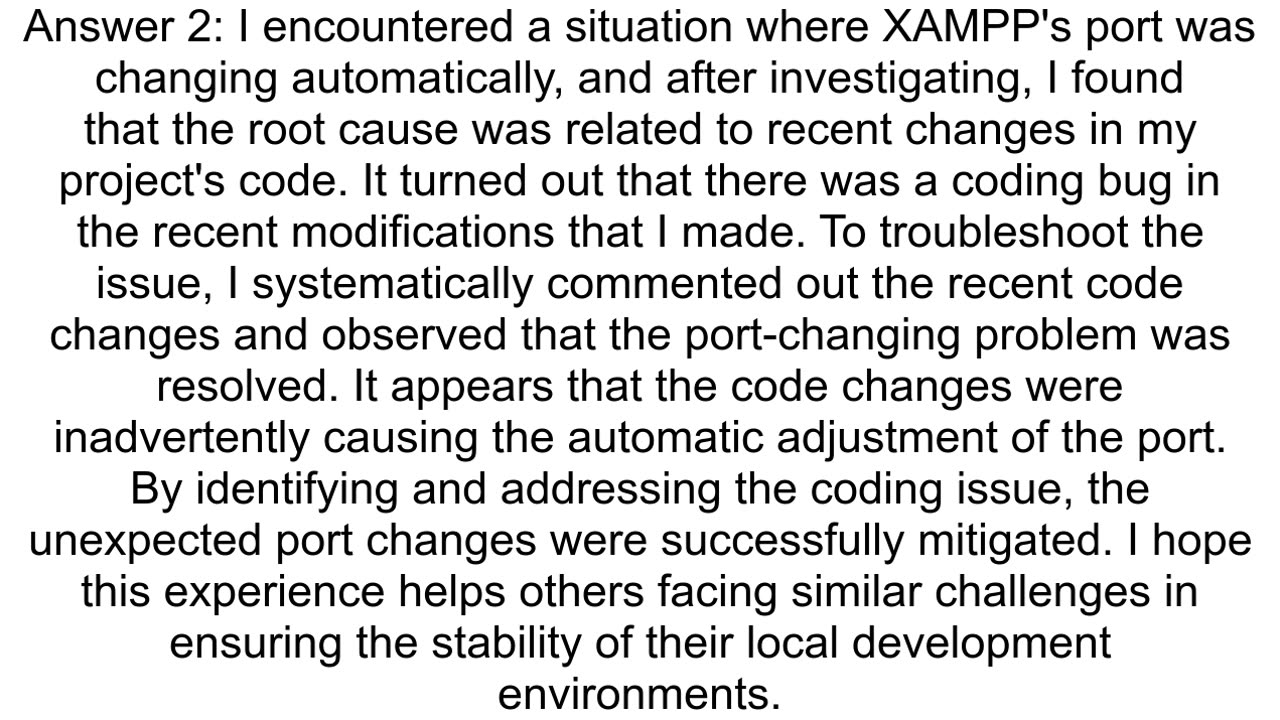 My XAMPP Apache Ports changing automatically when I try to access Phpmyadmin
