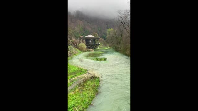 Cloudy Day in the River