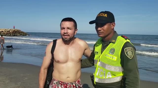 Turista rescatado