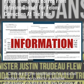 Fact Check: Trudeau Mar-A-Lago Visit Does NOT Prove Trump Barred From Canada For Felony Conviction
