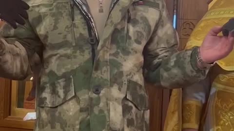 Russian Military Begs for Money Inside of Churches
