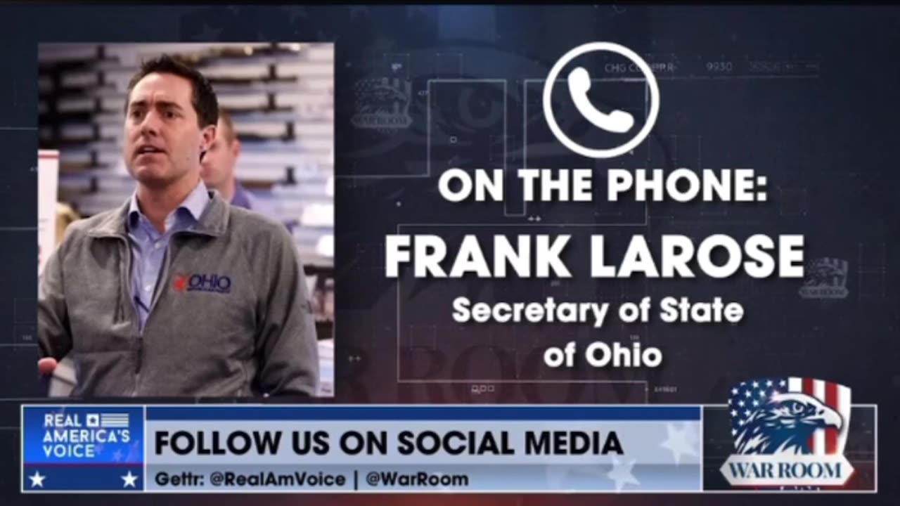 Secretary of State of Ohio, Frank LaRose