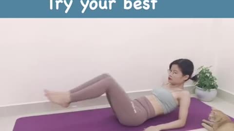 Day 6: Belly fat burning 🔥 exercises for woman at home|