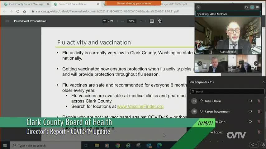 Dr. Alan Melnick Report 11-10-2021
