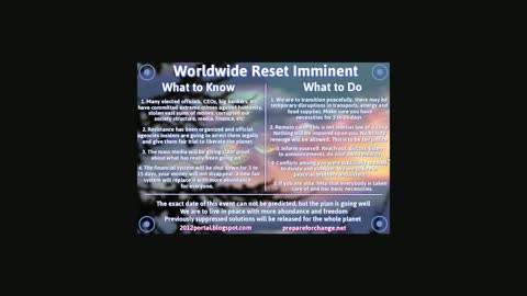 Worldwide Reset Imminent - notification from 2016 !