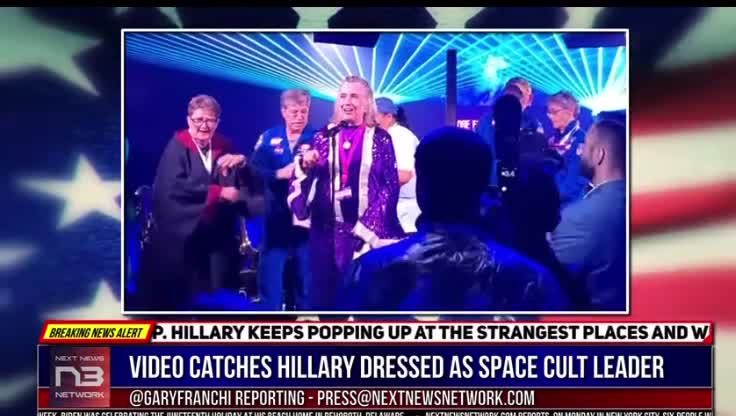 Leaked Video Of Hillary And Her Psycho Friends [Hillary Dressed As Space Cult Leader]