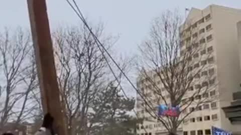 Look what those bad trump supporters did to the capitol.