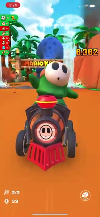 Mario Kart Tour - Barrel Train Kart Gameplay (Bowser vs. DK Tour Token Shop Reward)