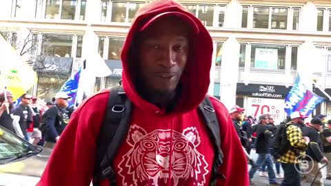 Maga March DC supporter stoked he got to see the Trump motorcade.