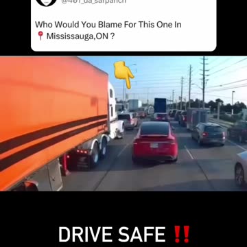 Crazy driver in Mississauga Ontario