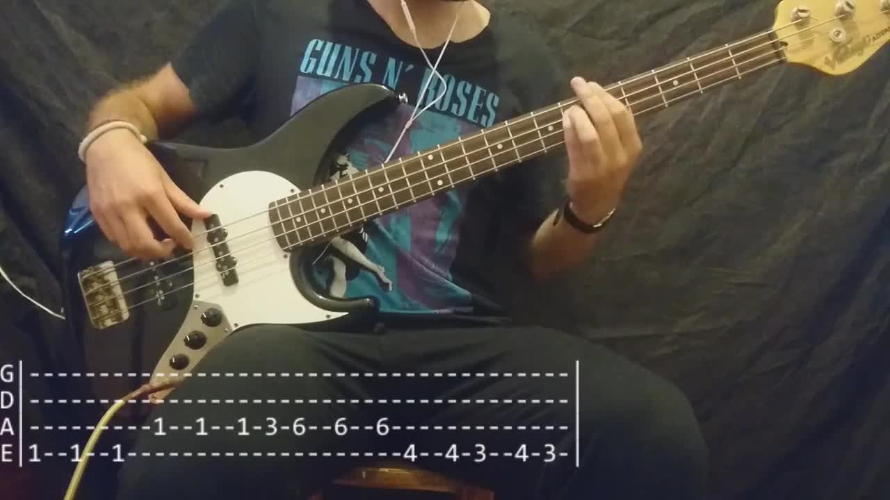 Cigarettes After Sex - K Bass Cover (Tabs)