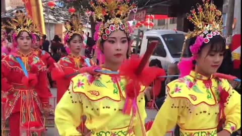 Folklore performs in faith culture
