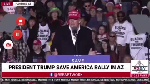 President Donald Trump asks what happened to Ray Epps. ## save America , Arizona Rally##