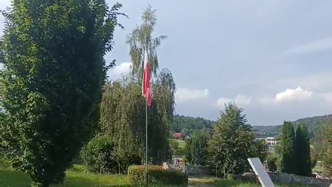 Morawica monuments of Captain Mieczeslaw Medwiecki & General Tadeusz Bór-Komorowski