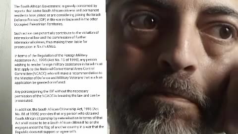 SA CITIZEN FAROOK MOHAMMED IS SOMEBODY HOLDING PEOPLE TO ACCOUNT