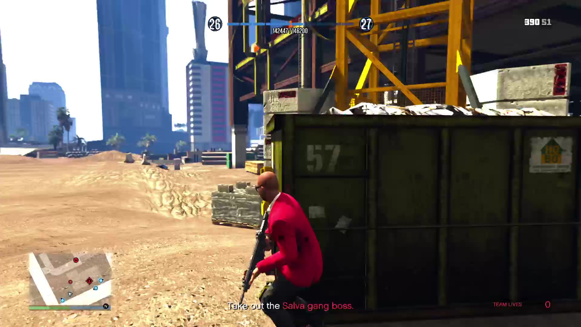 Failed to kill the henchman boss