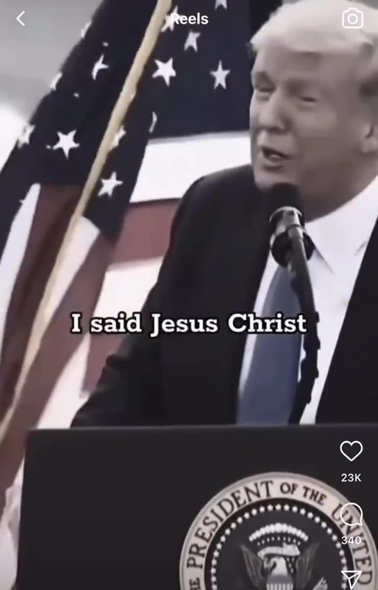 President Trump "We don´t worship government, we worship God" !