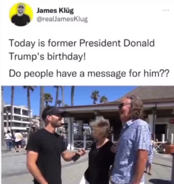 Trump birthday peoples remembrance