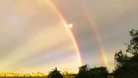 sky and rainbow and sunshine