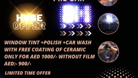 Window tint Polishing & Detailing with free Ceramic Coating