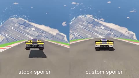 Spoilers add downforce