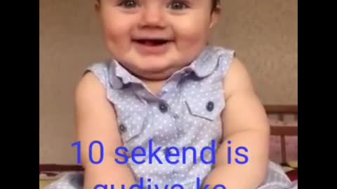 Cute baby smiling