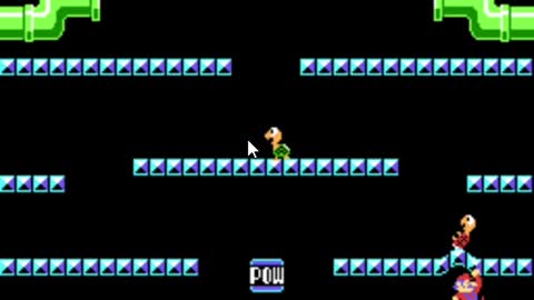The first Mario Brothers game play