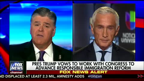 Sean Hannity And Jorge Ramos Battle Over DACA and Constitution