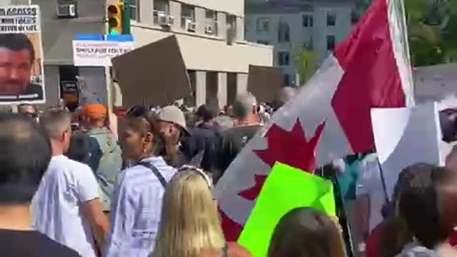 Vancouver, BC Canada Turns Out to Protest COVID Tyranny